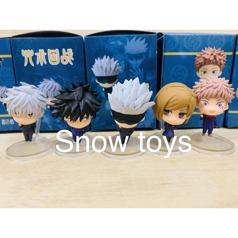 Mô hình Jujutsu Kaisen - Chú thuật hồi chiến - Set 5 nhân vật Itadori Fushiguro Kugisaki Satoru Gojo - Full box- Cao 5cm