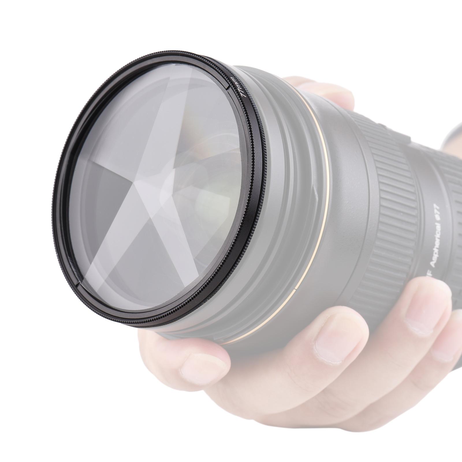 77mm Pentaprism Kaleidoscope Lens Filter Optical Glass Lens Filter Professional Photography Accessory for DSLR Camera