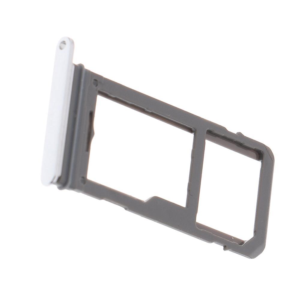 2xSIM Card + Micro SD Card Holder Tray for Samsung Galaxy S8 S8Plus Silver