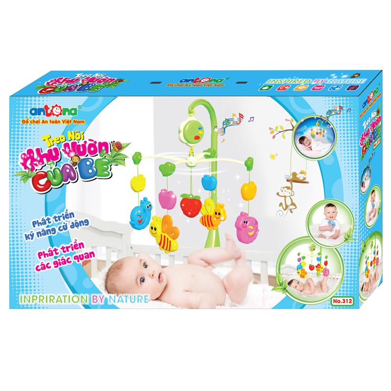 Đồ Chơi Treo Nôi Đa Năng Antona Sử Dụng Được Cho Cả Xe Đẩy Benrikids - TN02 (Màu Ngẫu Nhiên)