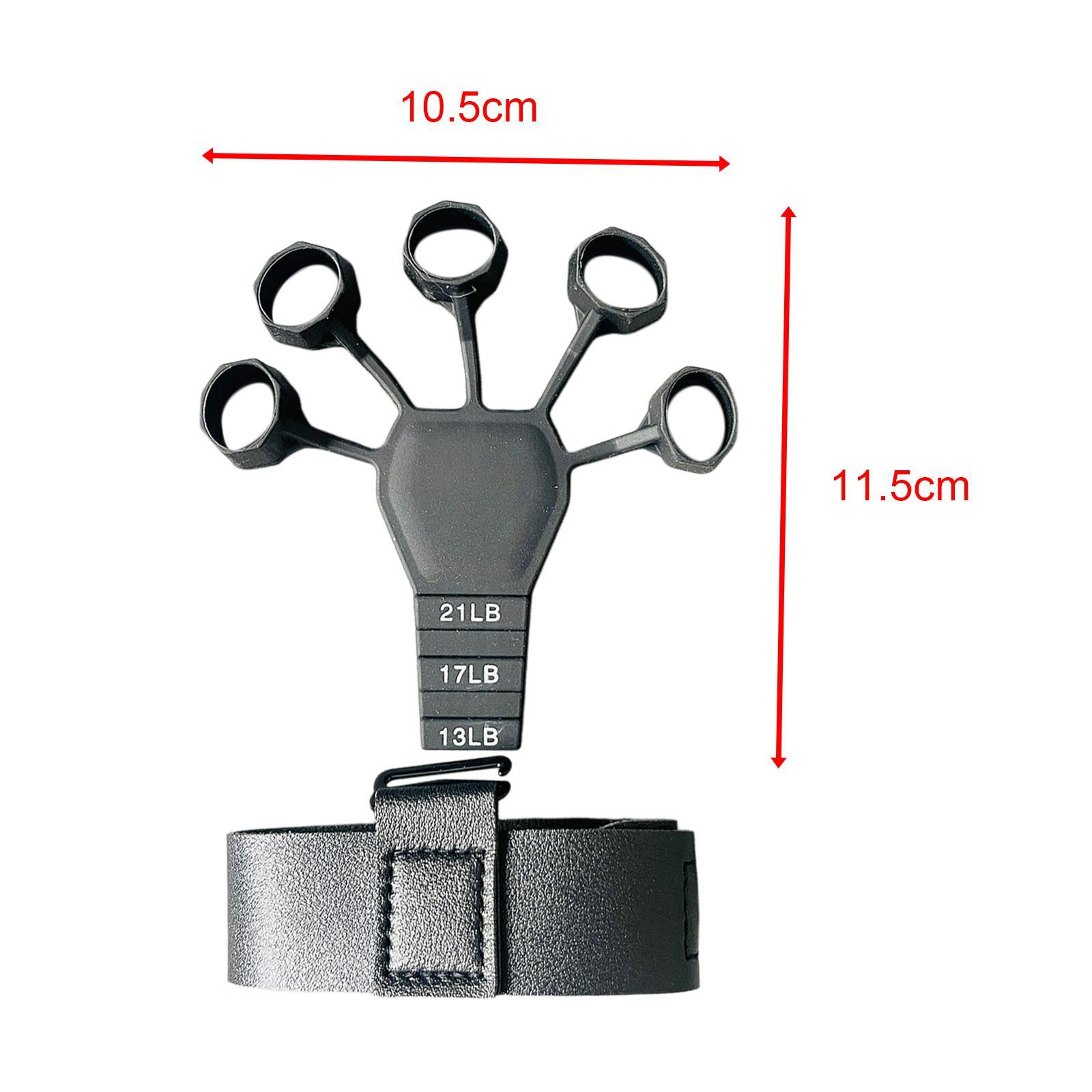 Finger Strengthener Finger Trainer Stretcher Bands, Guitar Finger Stretcher,Hand Exerciser Grip Strengthener Forearm Trainer for Climbing Guitar