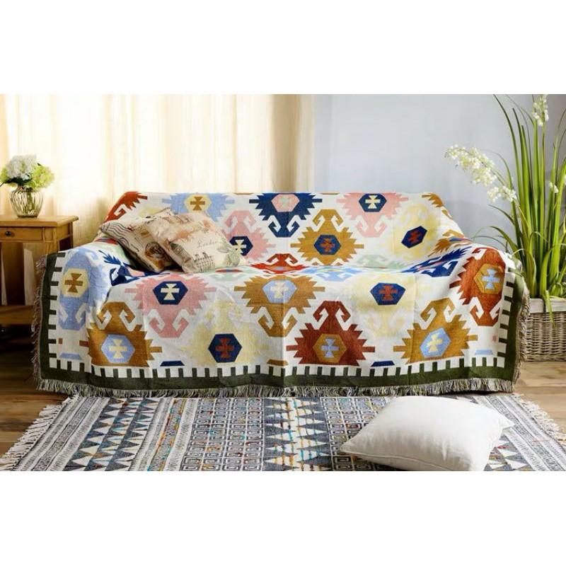 Thảm vintage , thảm trải sofa , thảm thổ cẩm