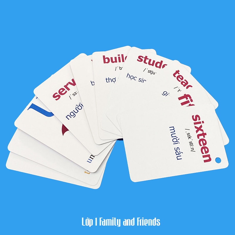 Flashcard Tiếng Anh Family and Friends lớp 1, có phát âm, hình ảnh sinh động