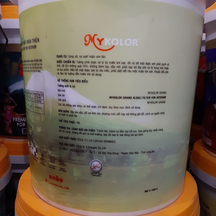 Sơn lót chống kiềm nội thất cao cấp Mykolor Grand Alkali Filter For Interior