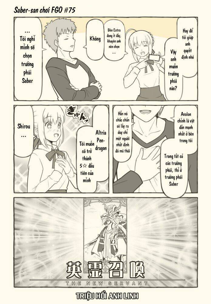 saber-san chơi fgo! chapter 51 33