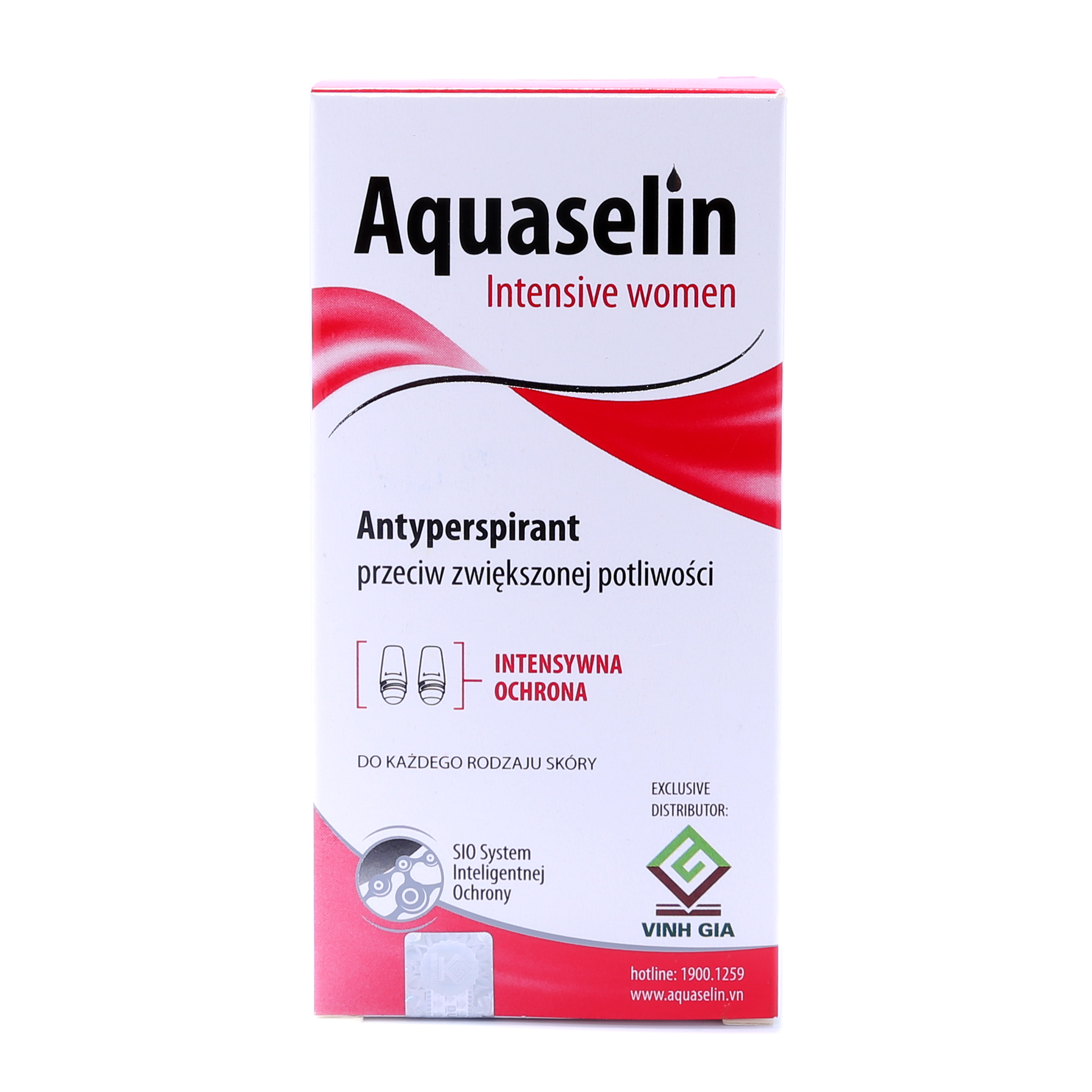 Aquaselin intensive women 50ml Lăn khử mùi không mùi cho nữ mồ hôi nách nhiều