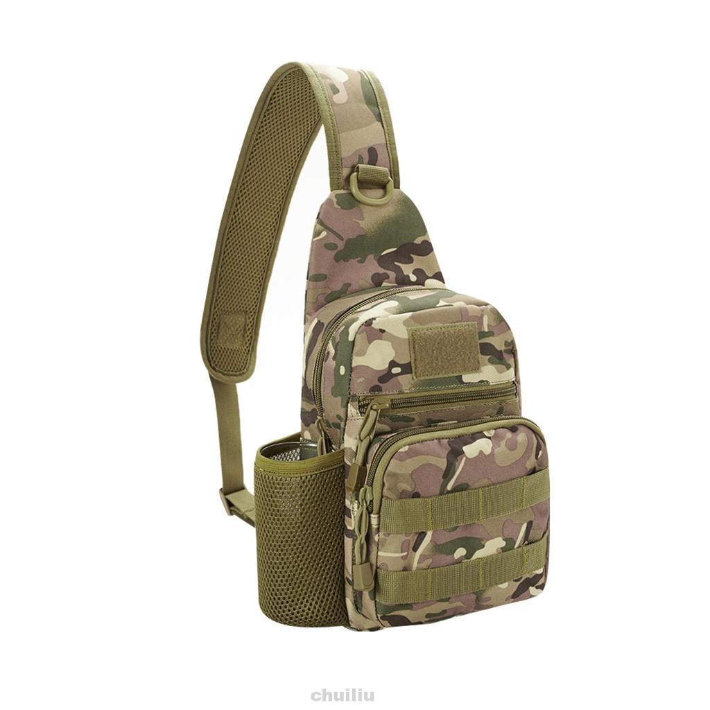 Túi đeo chéo ngực kèm giá đỡ chai nước có thể điều chỉnh cho nam