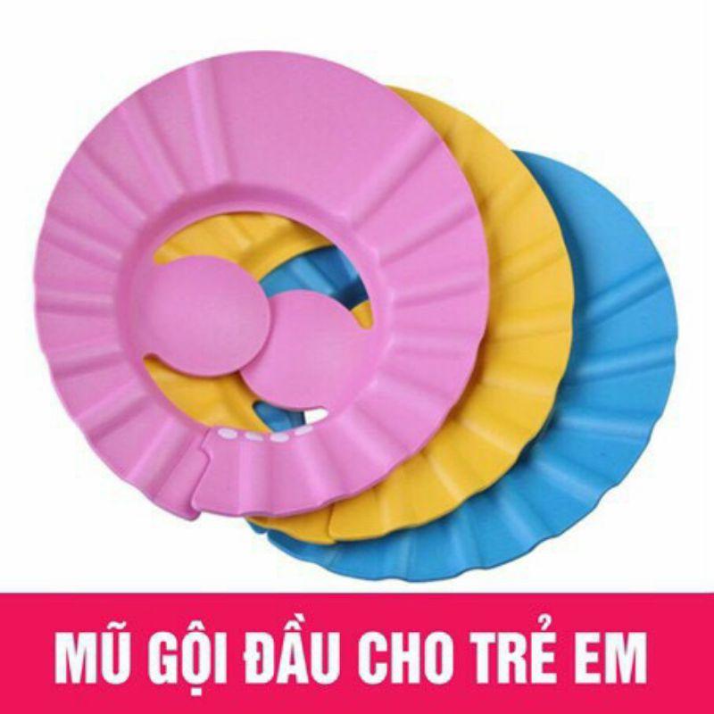 Mũ gội đầu, tắm an toàn cho bé - mũ đội đầu chống nước