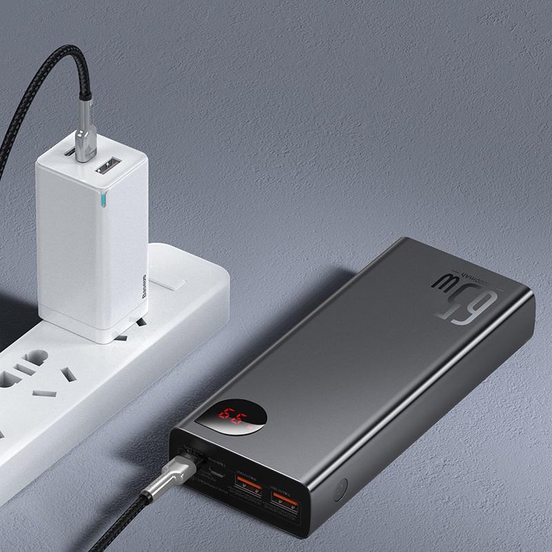 Baseus -BaseusMall VN Pin sạc dự phòng Baseus Adaman Digital Display Quick Charge Power Bank 20000mAh 65W