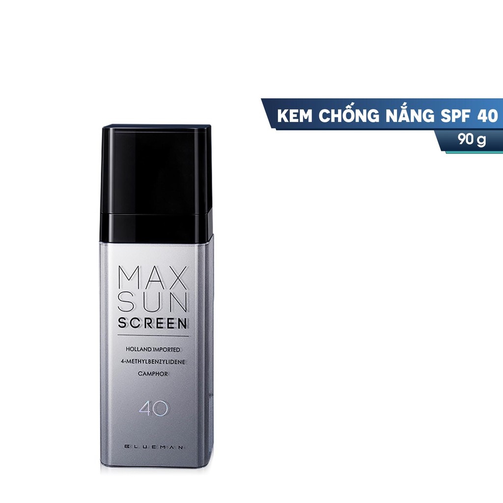 Kem Chống Nắng MAX SUN CREAM BLUEMAN SPF 40 Dưỡng Ẩm Bảo Vệ Da 90g