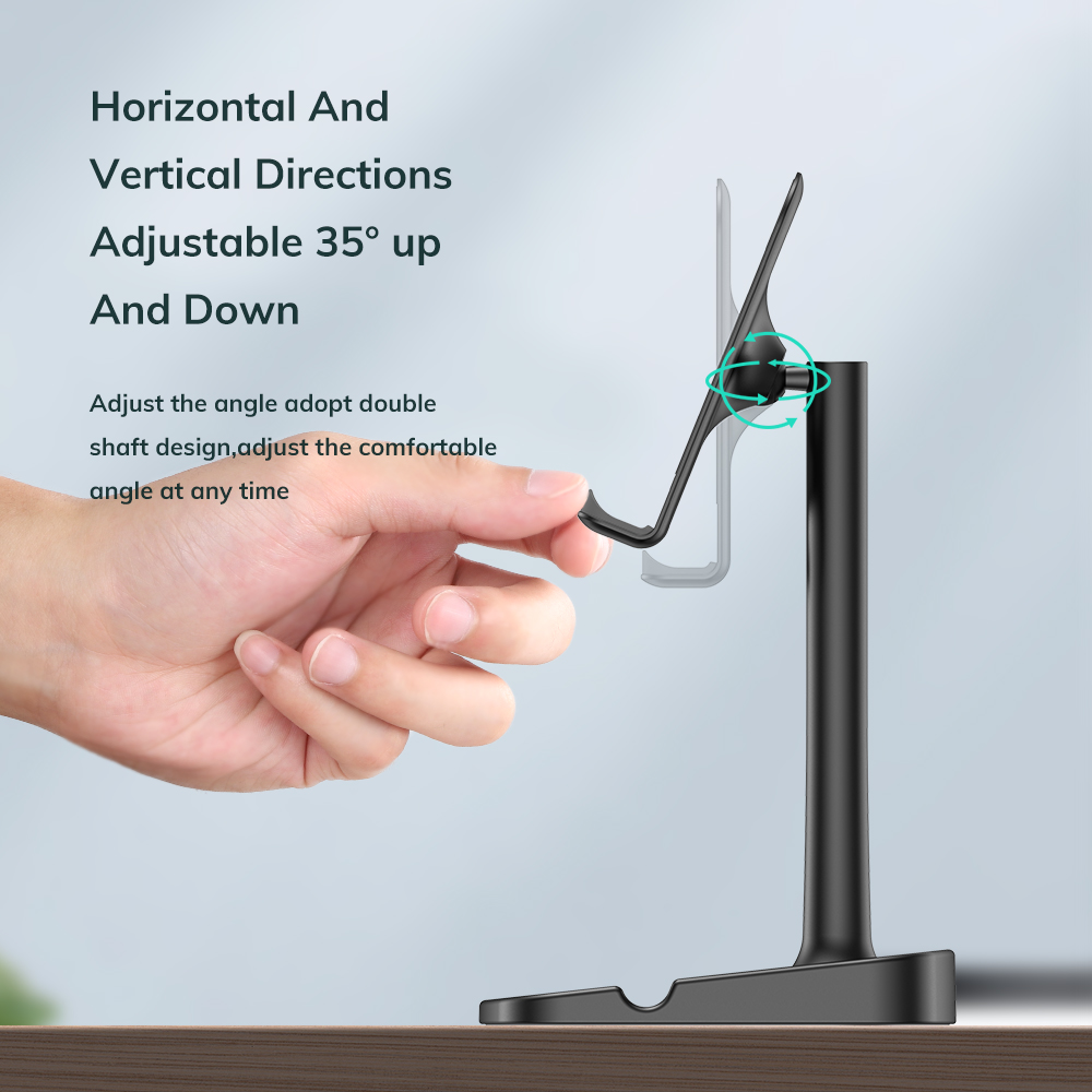 Giá đỡ điện thoại để bàn TOPK D23 Đế máy tính bảng có thể xoay được cho iPhone iPad HUAWEI Xiaomi OPPO Vivo - Hàng chính hãng