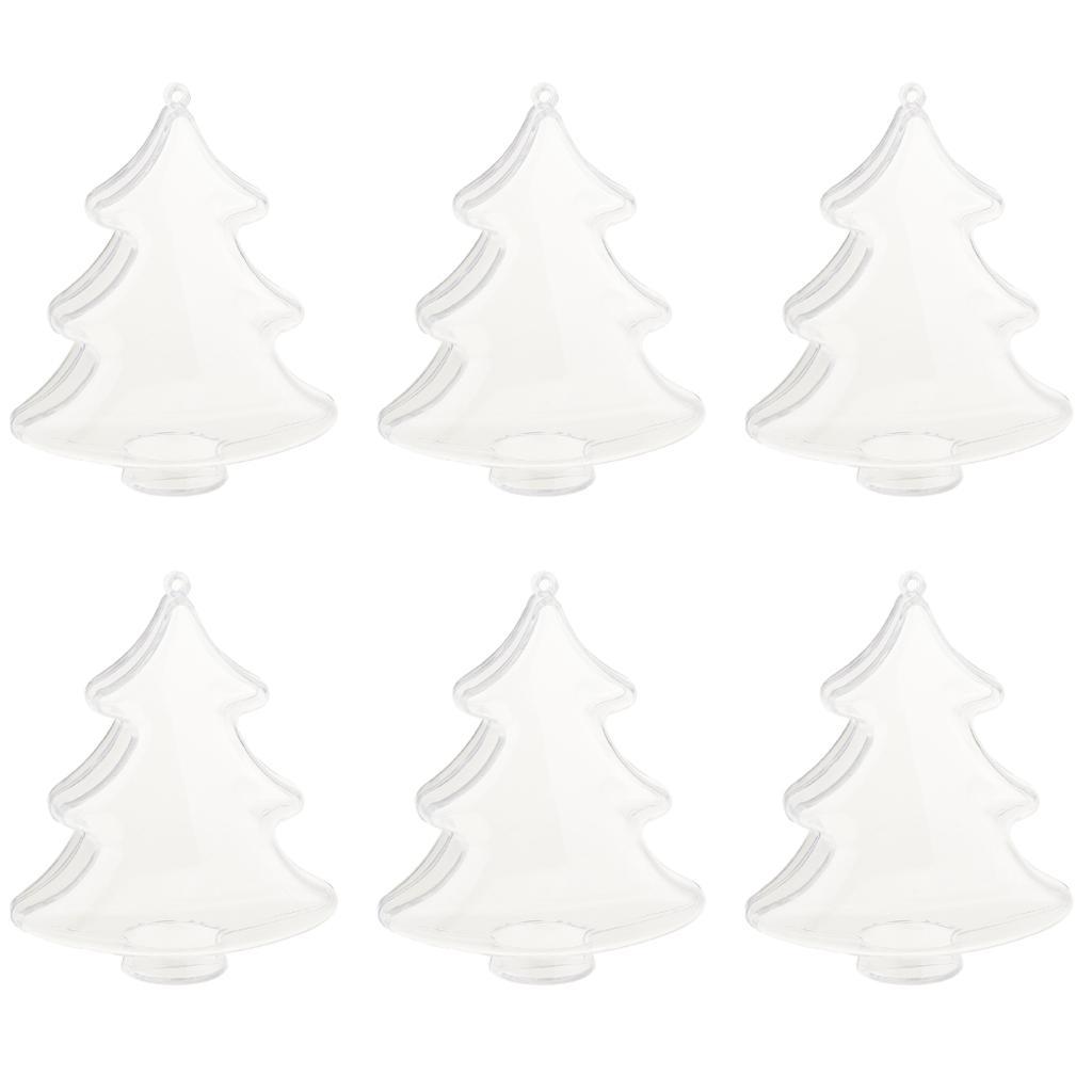12pcs Acrylic Christmas Tree Candy Box Gift Box Christmas