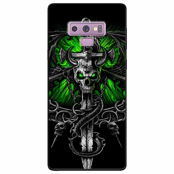 Ốp lưng dành cho Samsung Note 9 mẫu Rồng Nền Xanh