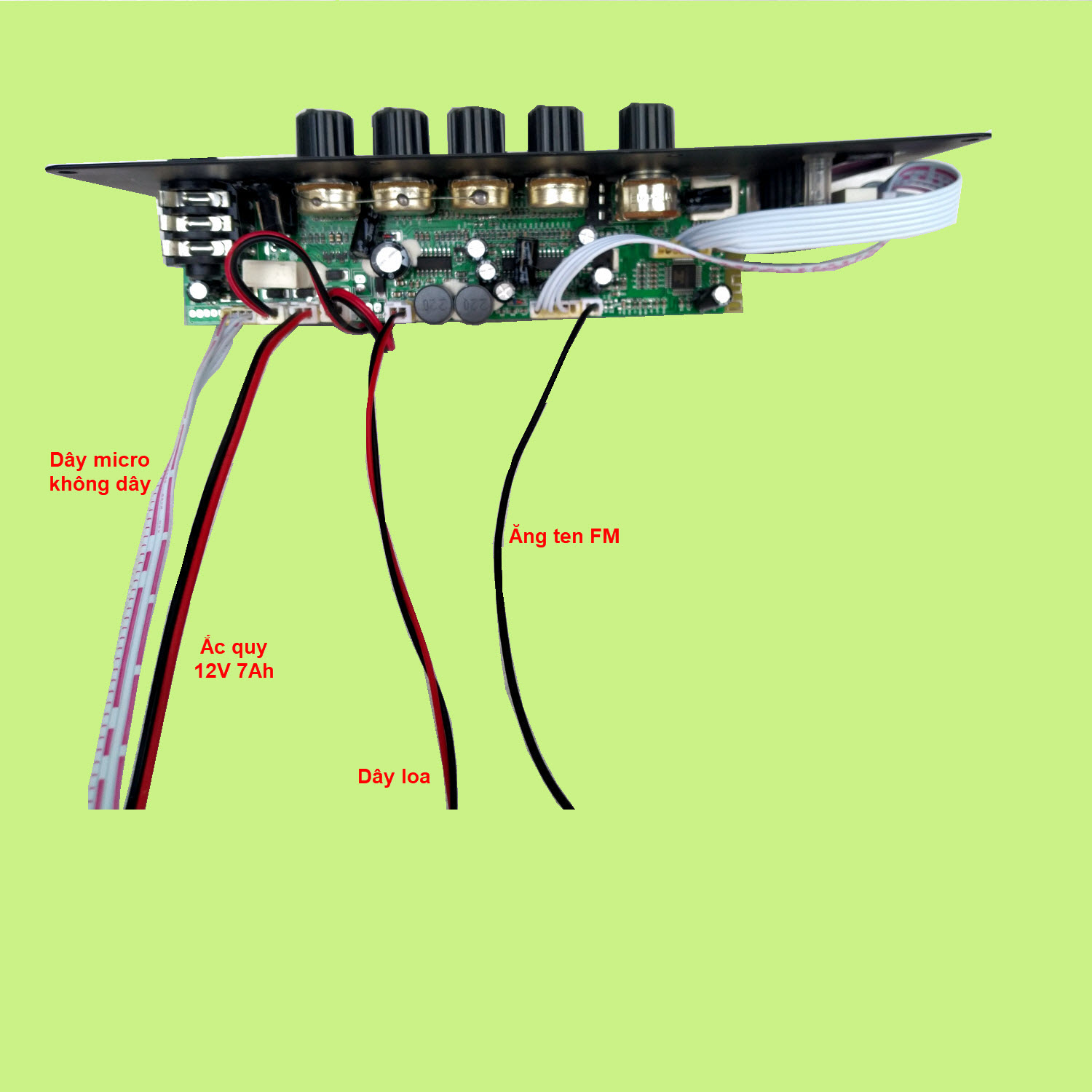 Mạch loa kéo HA8622 cam đỏ công suất 80W 4R