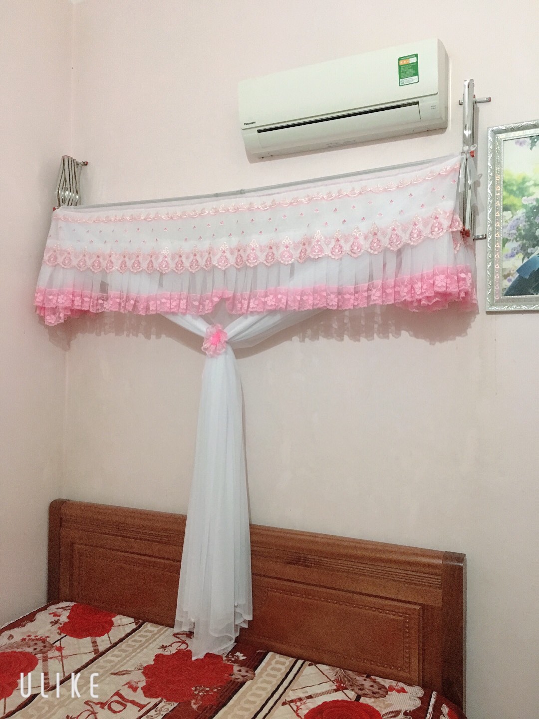 Chỉ màn không kèm khung, màn xếp gọn tiên dụng vải tuyn lạnh loại đẹp, hàng Việt Nam chất lượng cao