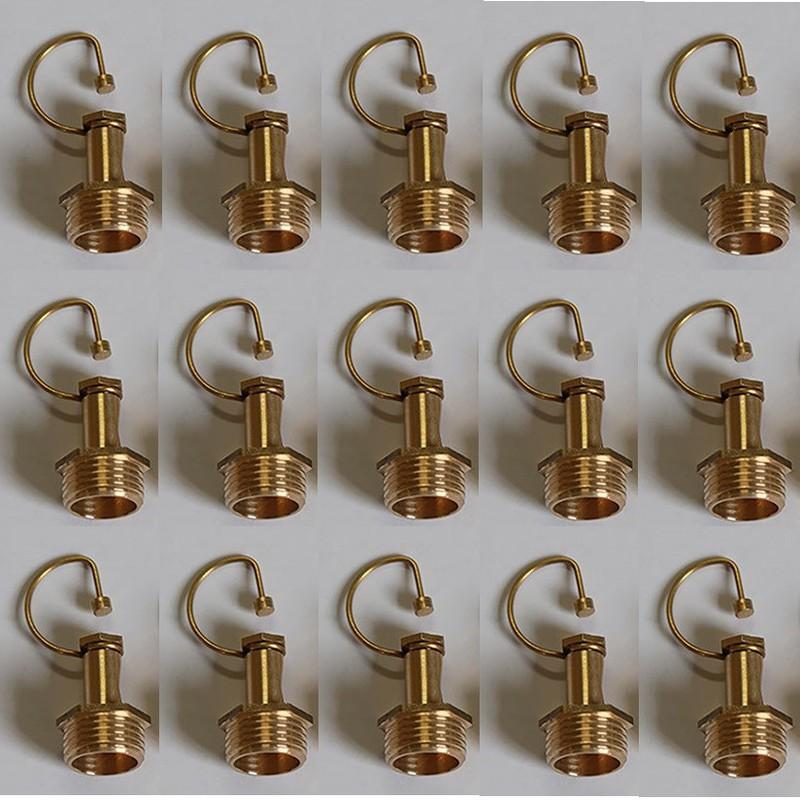 Béc phun sương bằng đồng 360 độ ren lắp ren ngoài 21mm tưới hoa lan, vườn rau..