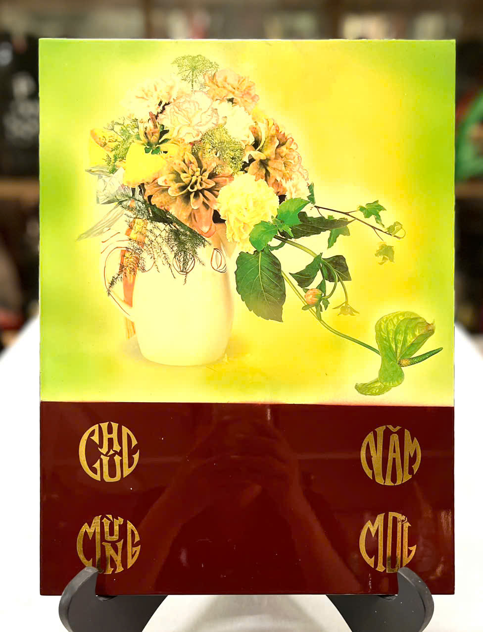 Tranh lịch sơn mài cao cấp Thanh Bình Lê size 30x40 cm treo tường, trang trí nhà cửa, văn phòng, quà tặng tân gia, tặng