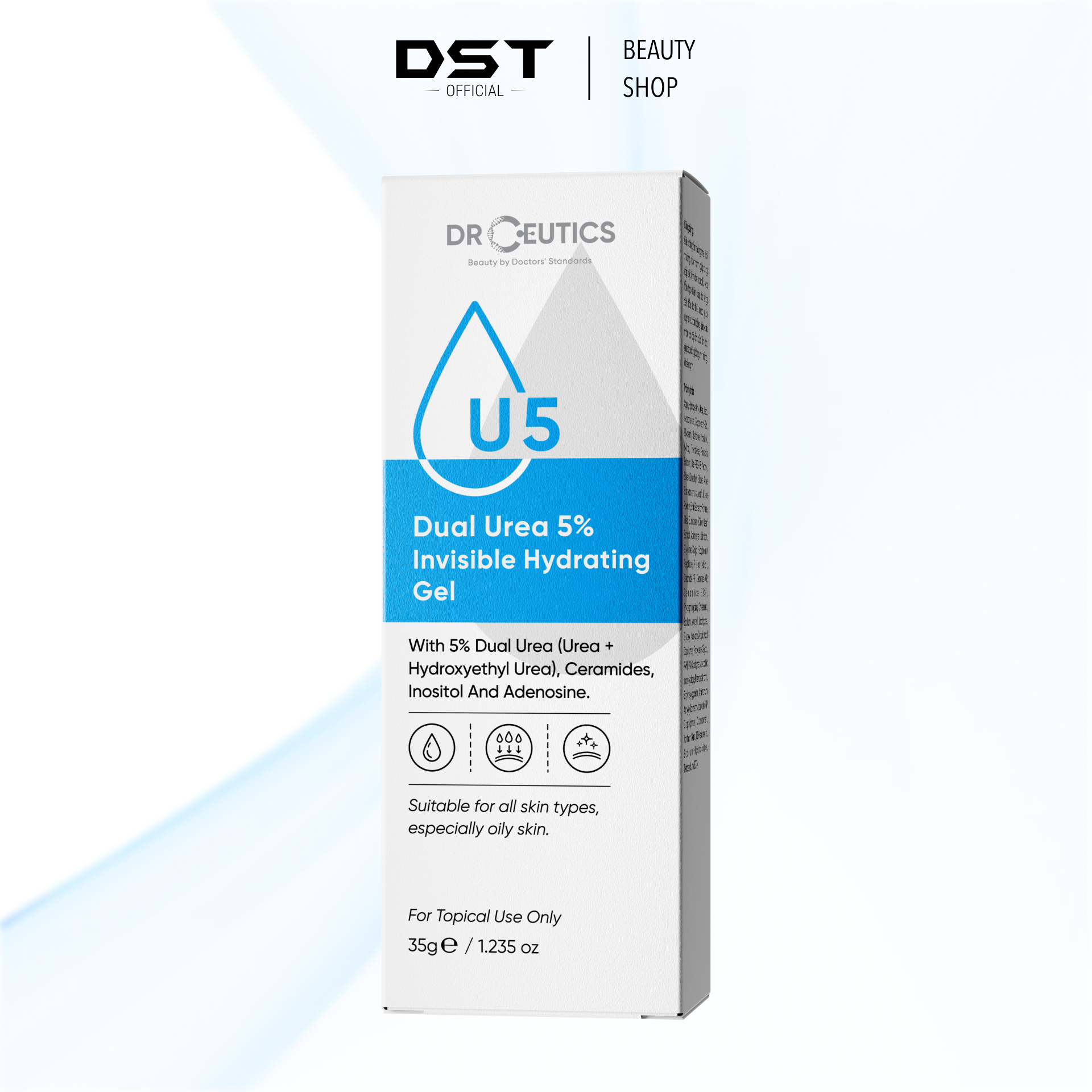 DRCEUTICS Gel Dưỡng Ẩm Và Phục Hồi Da Dual Urea 5% Invisible Hydrating Gel