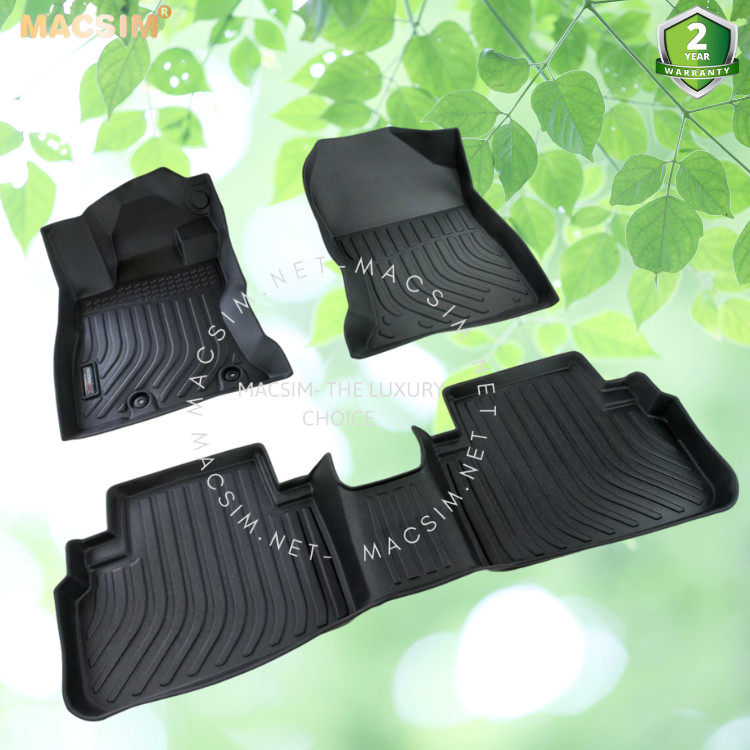 Hàng loại 2 Thảm lót sàn xe ô tô Subaru Forester 2019+  Nhãn hiệu Macsim chất liệu nhựa TPE màu đen
