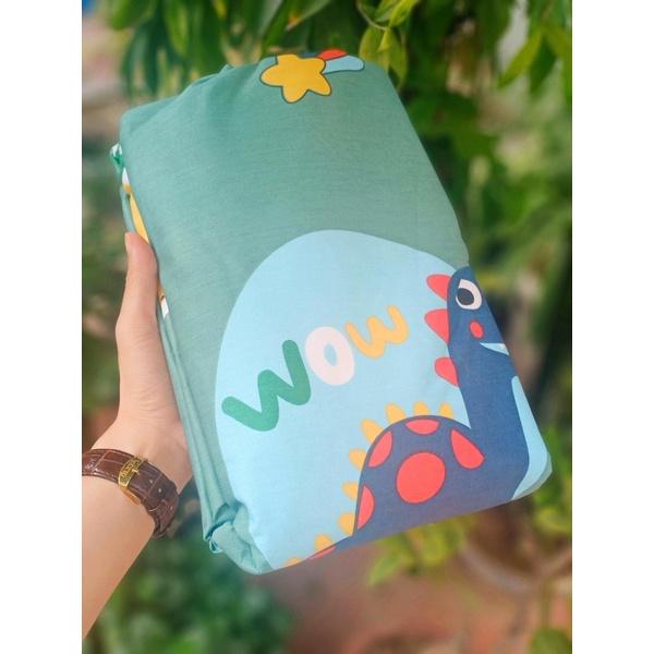 Ga Gối Poly Bộ 3 Món đẹp mê ly được chọn mẫu drap bo chun và 2 vỏ gối có khóa nhiều màu ngộ nghĩnh