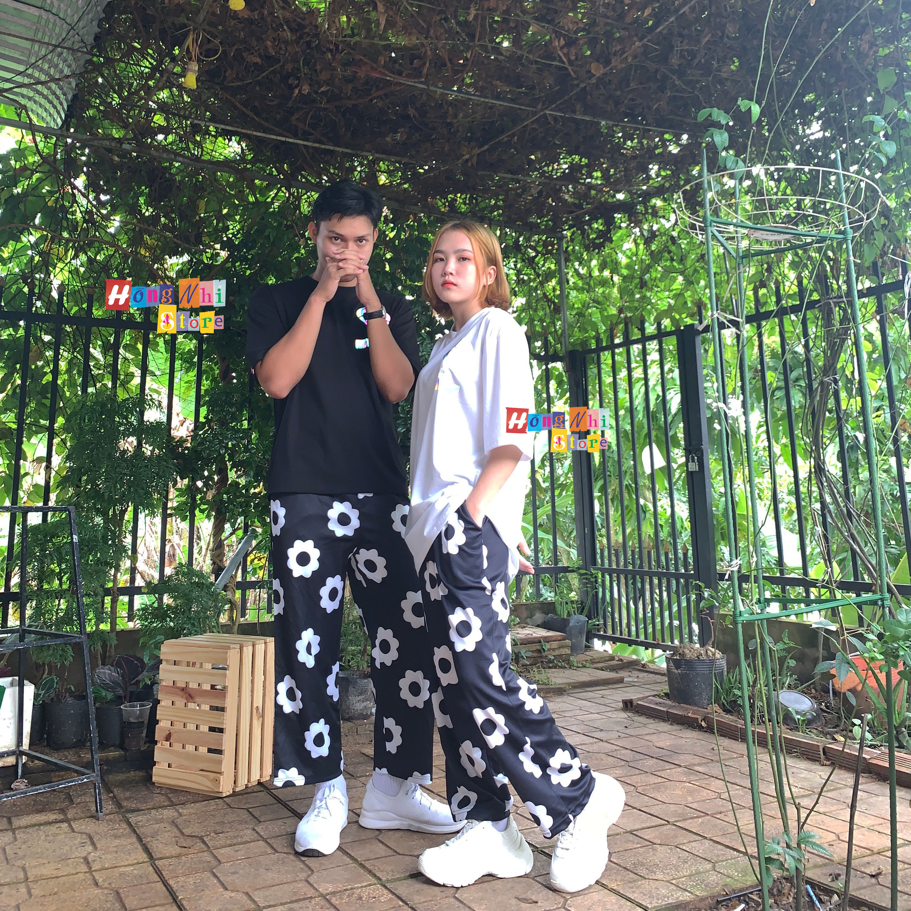Quần Hoạt Hình Dài Ống Rộng Cartoon Pant Oversize Ulzzang Unisex - MM