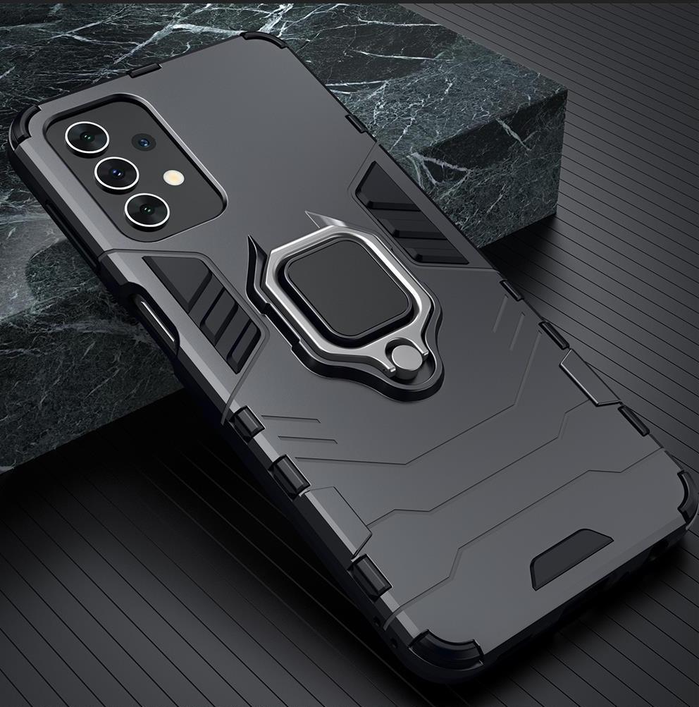 Ốp lưng dành cho Samsung Galaxy A52 iron man chống sốc kèm iring - Hàng nhập khẩu