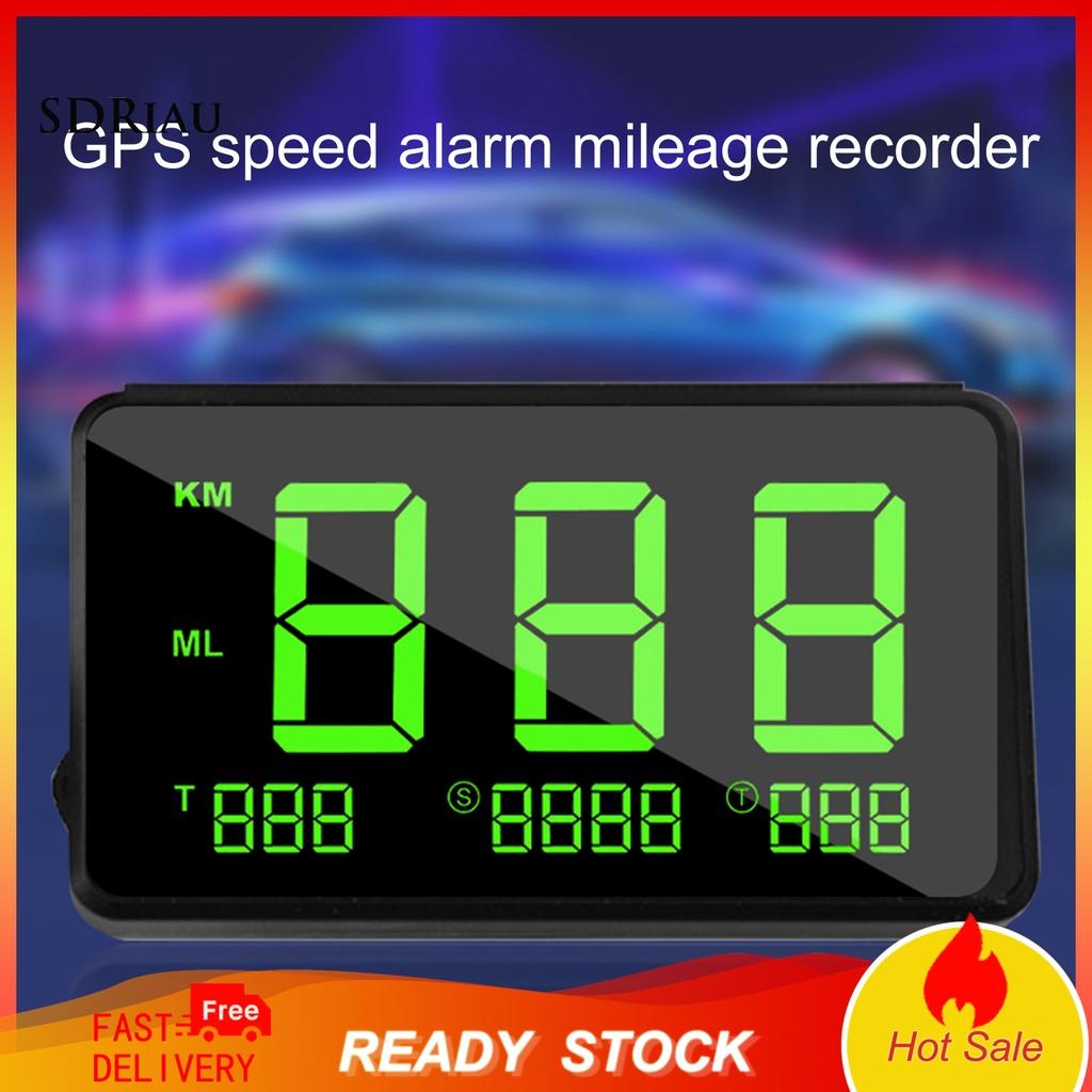 *QCDZ* GPS Speedometer Large Screen Speeding Alarm System ABS Digital Auto Odometer for Car