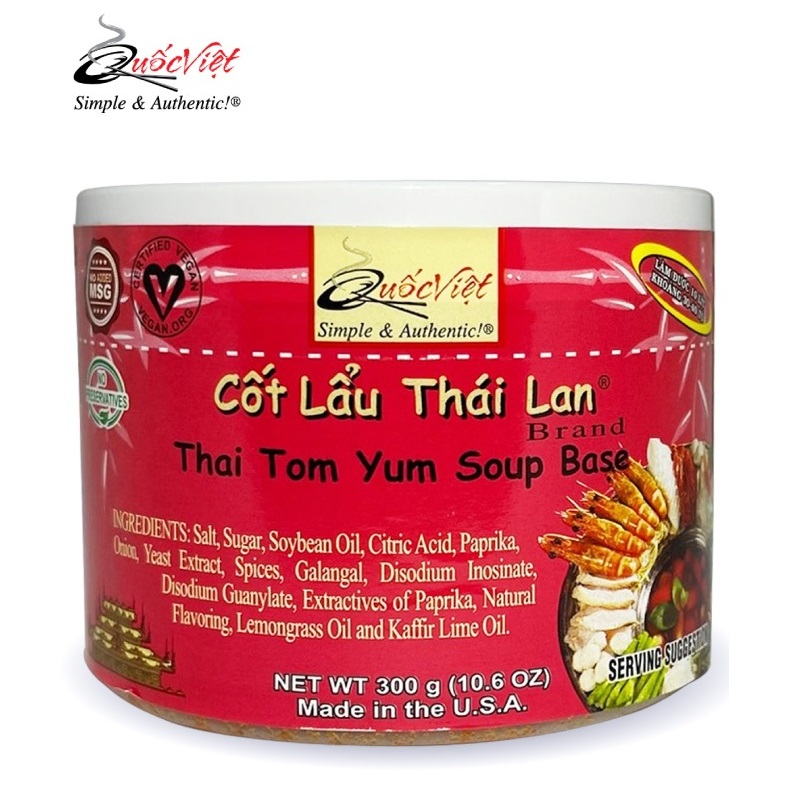 GIA VỊ NẤU lẩu Thái Cốt Quốc Việt 300G-Gia vị hoàn chỉnh nhập khẩu