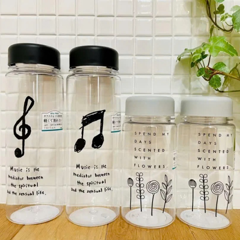 Bình nước tritan Yamada Music 500ml - Hàng Nội Địa Nhật Bản