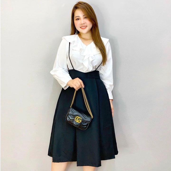 Đầm yếm tiểu thư Bigsize Chubby Bigsize