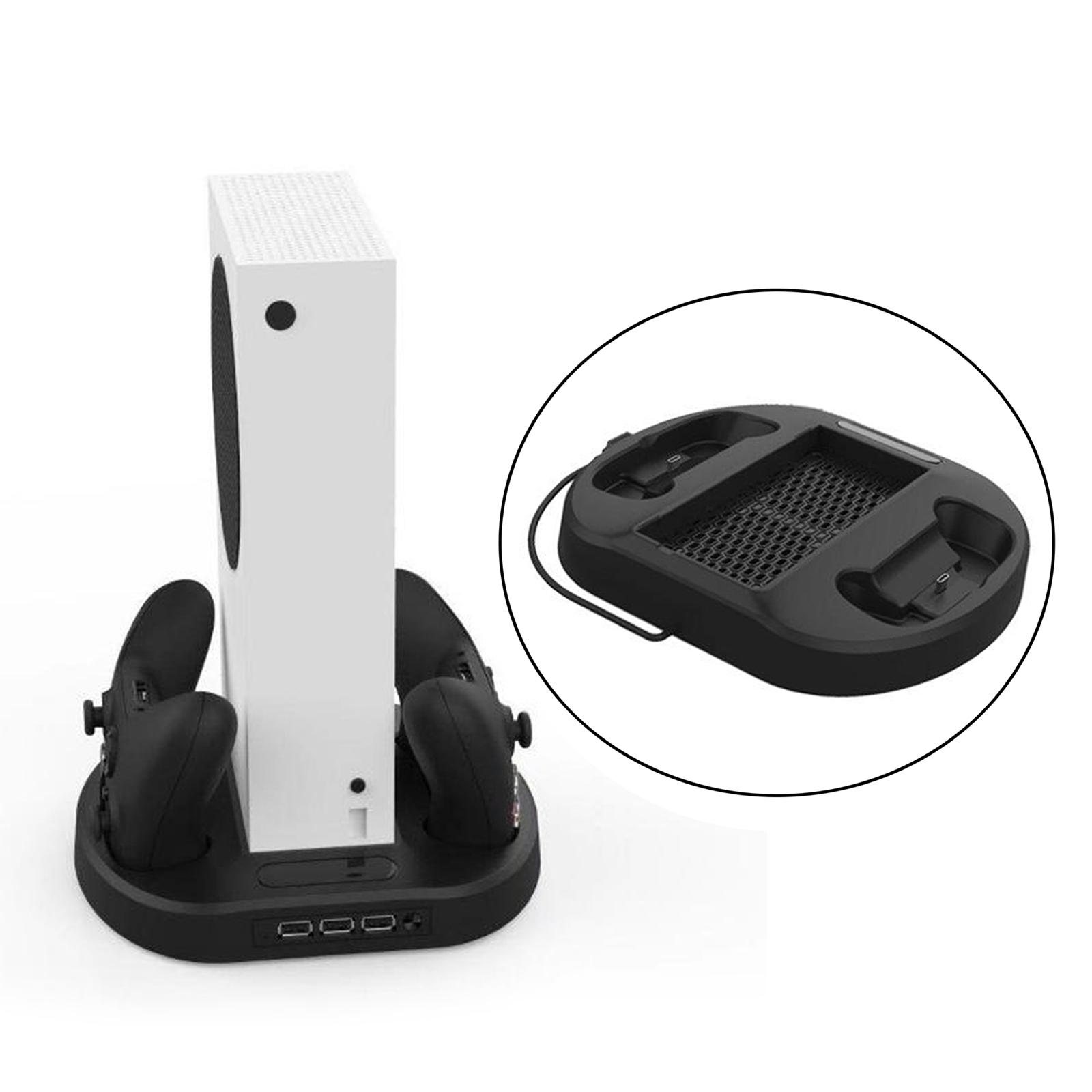 Vertical Stand+Cooling Fan Controller Charging Dock Holder for Xbox Series S