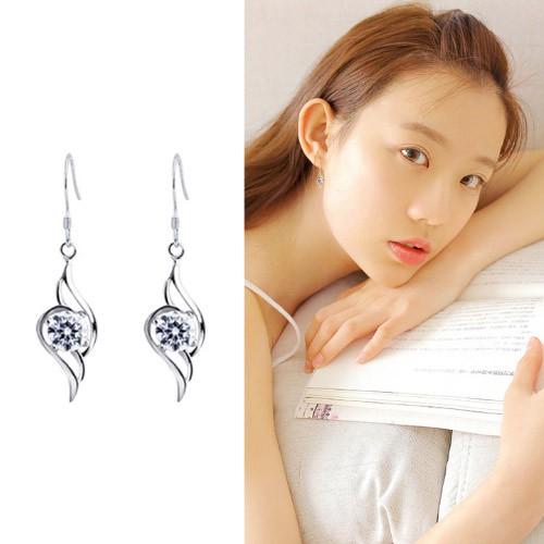 Bông tai alice thời trang trắng/tím - BH524