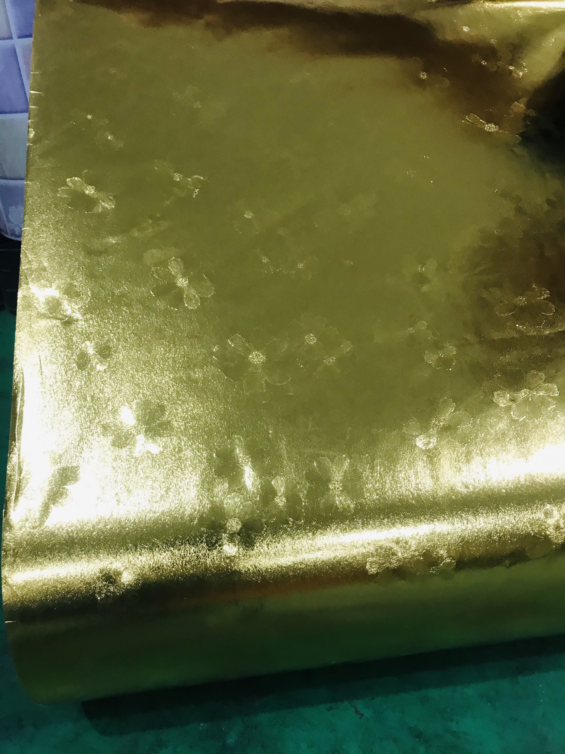 Combo 3 mét giấy dán bếp, decal dán bếp tráng nhôm VÀNG HOA MAI khổ 60cm có keo sẵn