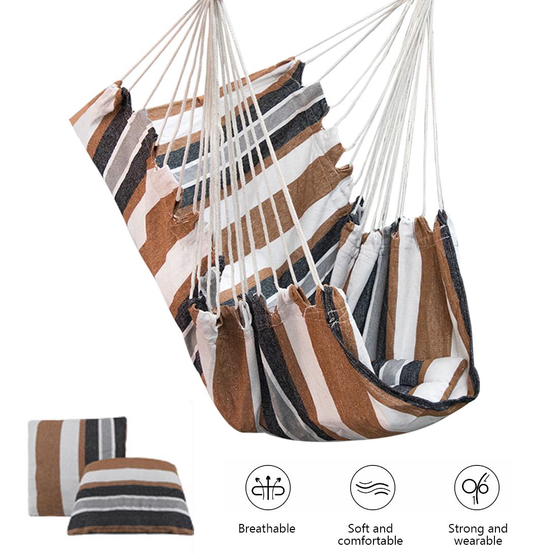 Treo Ghế Võng Di Động Du Lịch Cắm Trại Nhà Phòng Ngủ Đầm Ngủ Ghế Lười Ốp Vườn Không Gậy