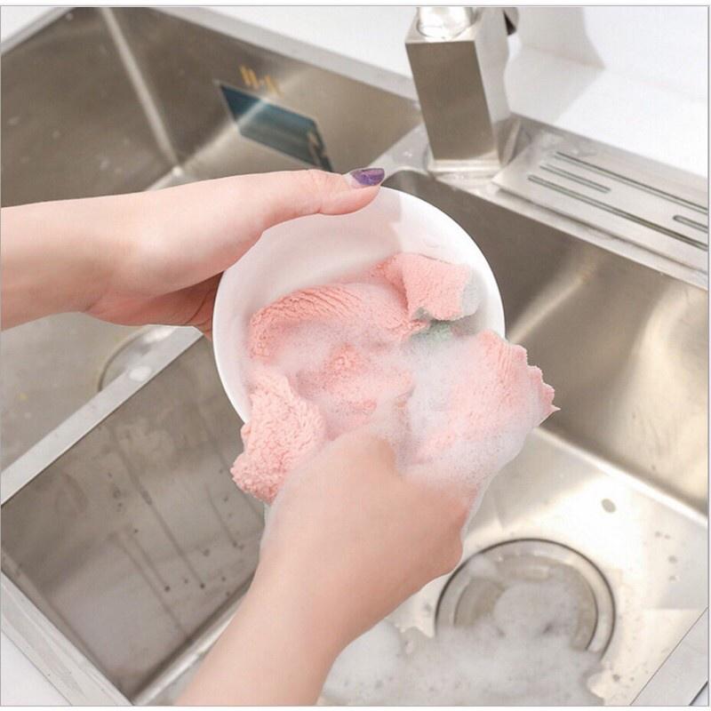 Khăn lau bếp đa năng combo siêu thấm 2 mặt