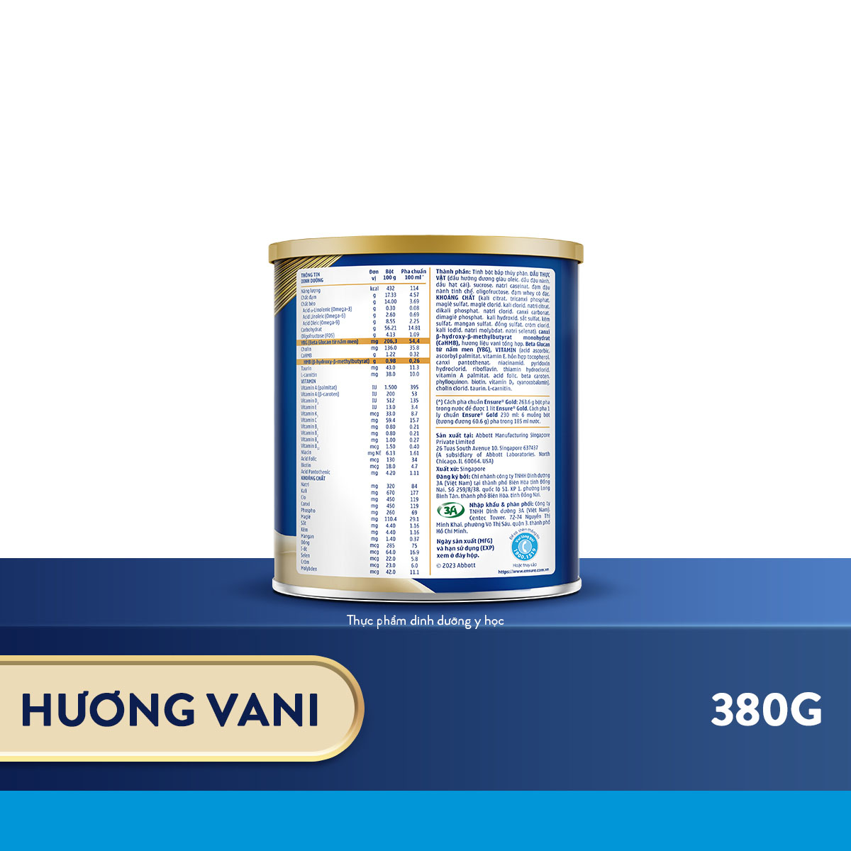 Hình ảnh Thực phẩm dinh dưỡng y học Ensure Gold 380g/400g