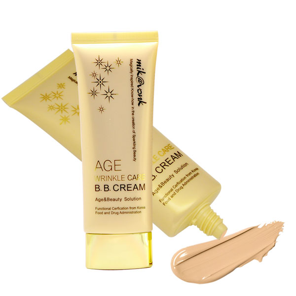 Kem BB Cream Anti Aging & Wrinle Care Mik@vonk Hàn Quốc 60ml No.2 Gold Beige tặng kèm móc khoá