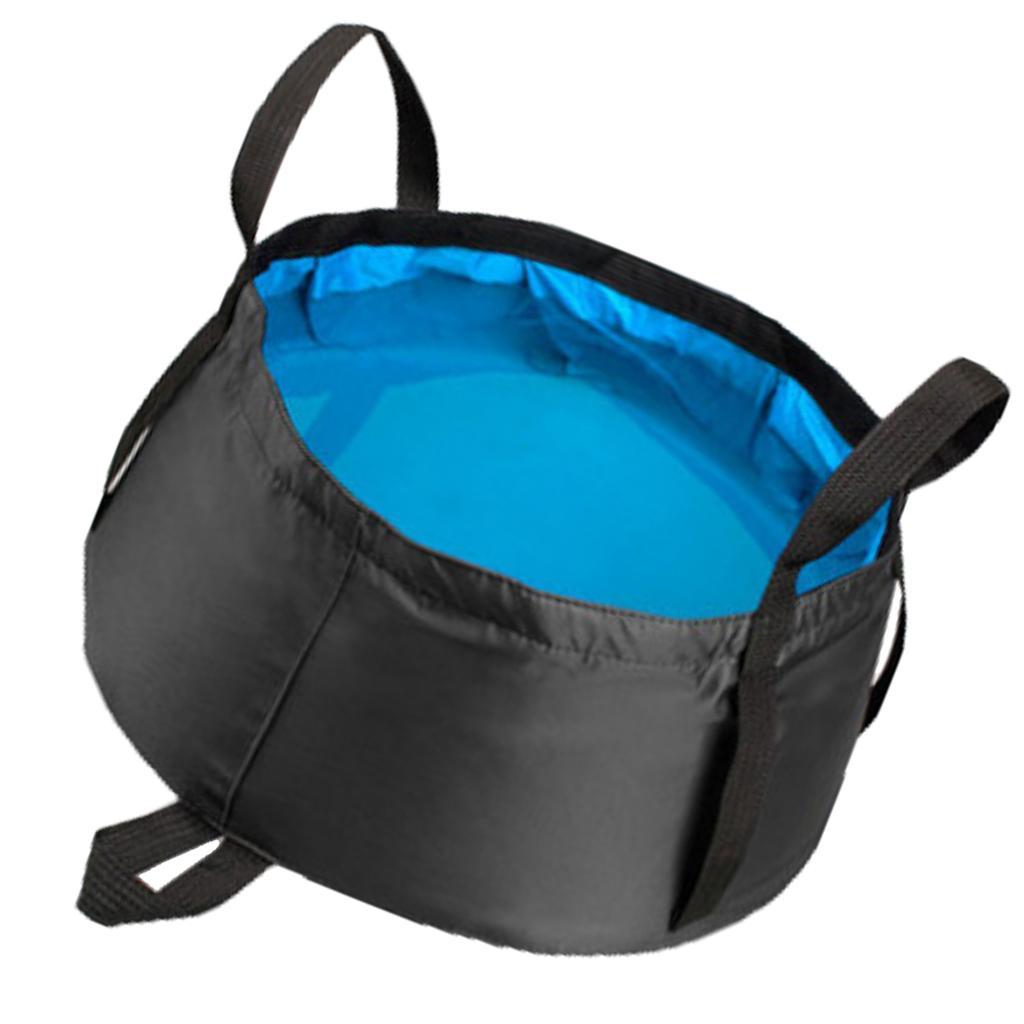 Outdoor Foldable Basin Travel Hiking Camping Picnic Water Bucket Red