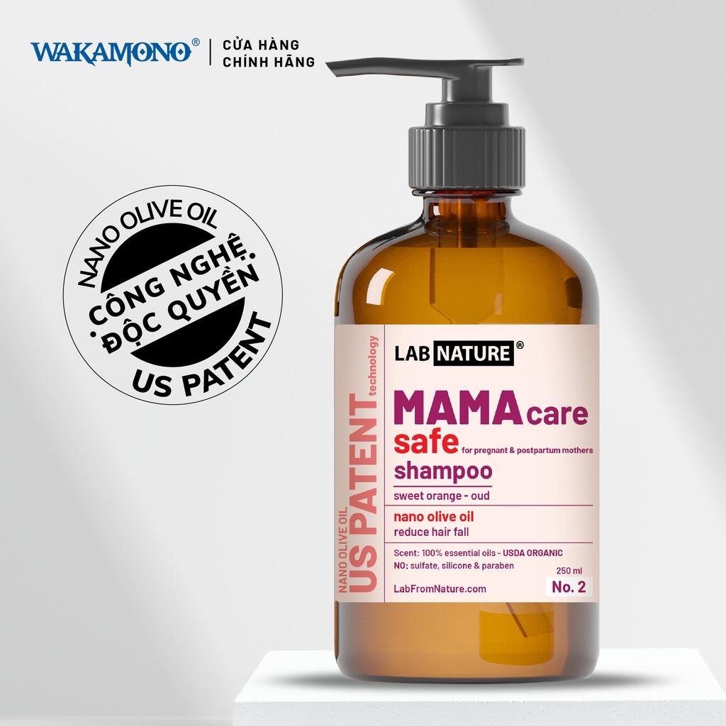 Dầu gội Ngăn rụng tóc dành cho mẹ bầu và sau sinh Lab Nature No.2 - Công nghệ Nano Dầu Olive - 250ml