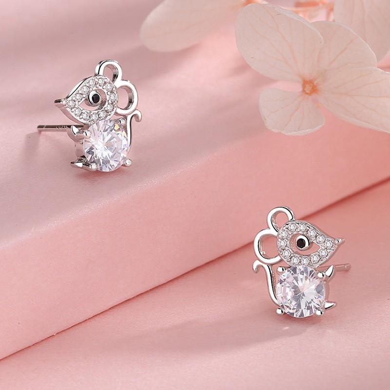 Bông Tai Chuột Lấp Lánh Xinh Xắn Dễ Thương Mẫu Mới