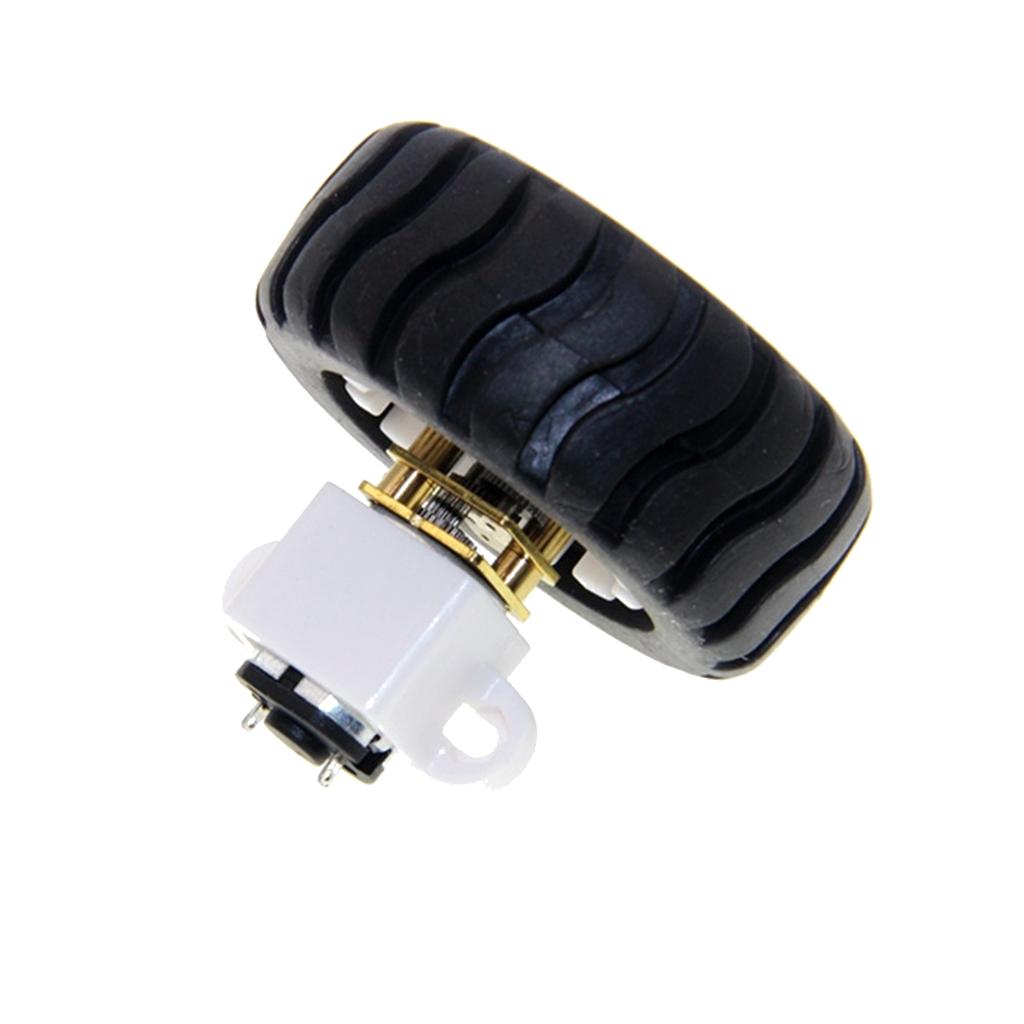 Trục D Lốp Xe Ô Tô Thông Minh Robot Lốp Xe có Bánh Xe với DC 6V Bánh Răng Giảm Động Cơ