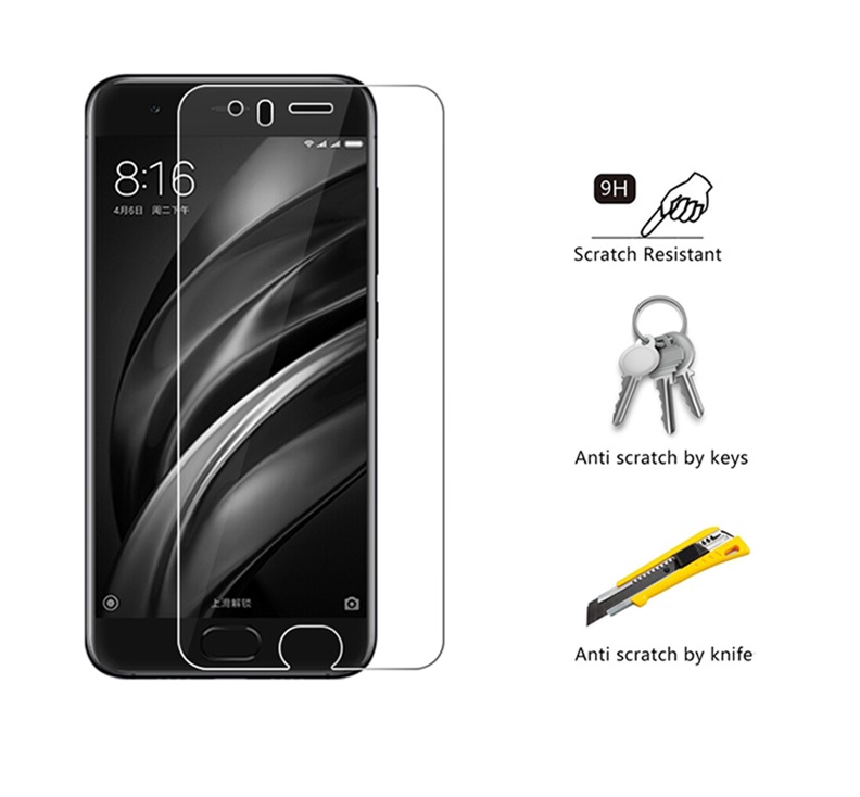 Tấm dán kính cường lực độ cứng 9H dành cho Xiaomi Mi 6 - KCL01