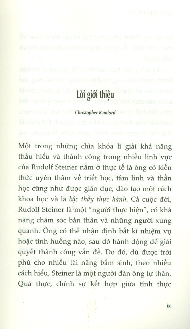 GIÁO DỤC TRẺ EM - Những Bài Giảng Đầu Tiên Về Giáo Dục