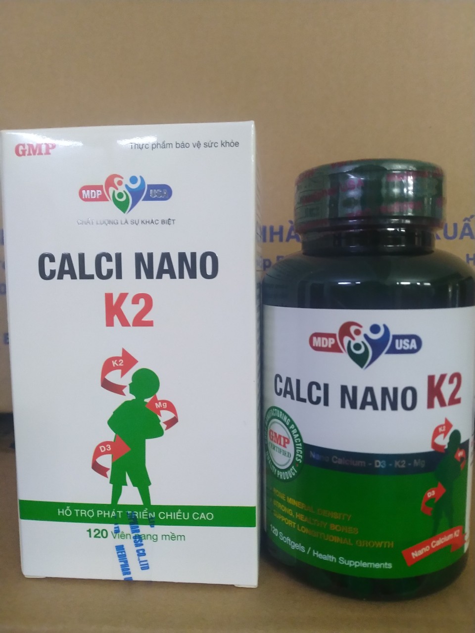 Thực phẩm chức năng Calci Nano K2 Softgels - tăng chiều cao, bổ sung canxi và vitamin D hàng ngày