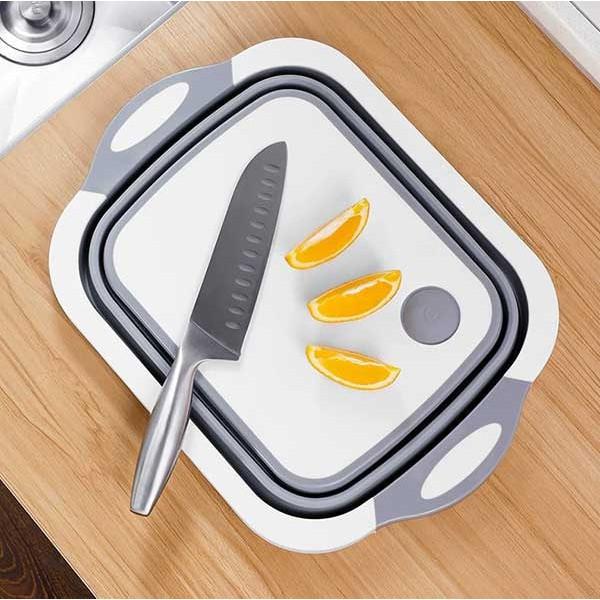 Bộ chậu thớt 3 in 1 gấp gọn đa năng tiện dụng cho nhà bếp