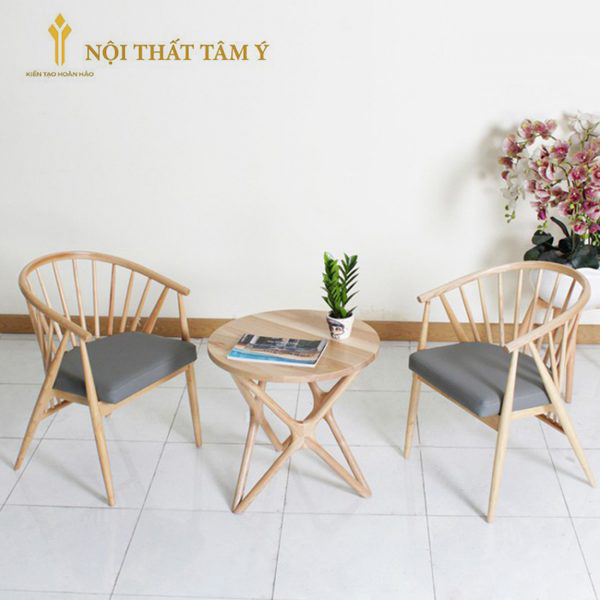 Bộ 2 Ghế Genny và Bàn Trà Chân Sao