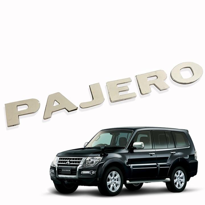 Tem Logo Chữ Nổi PAJERO Dán Đuôi Xe P2 - Đẹp