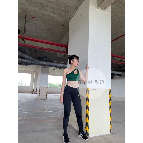 Áo bra thể thao nữ xéo ngực tập gym yoga sẵn mút nâng ngực chống chảy xệ
