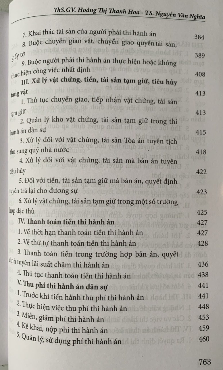 Cẩm nang thi hành án dân sự (Tái bản lần thứ nhất, có sửa đổi, bổ sung)