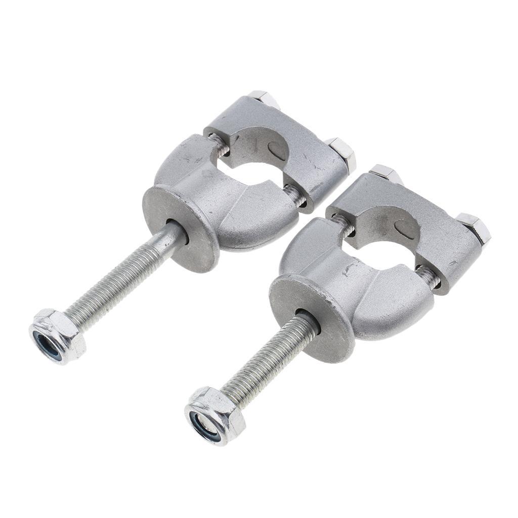 1 Pair 7/8" 22mm Handlebar Riser Clamp for Motorcycle ATV Dirt Bike